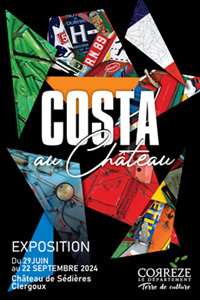 Exposition &quot;Costa au Château&quot; à Sédières