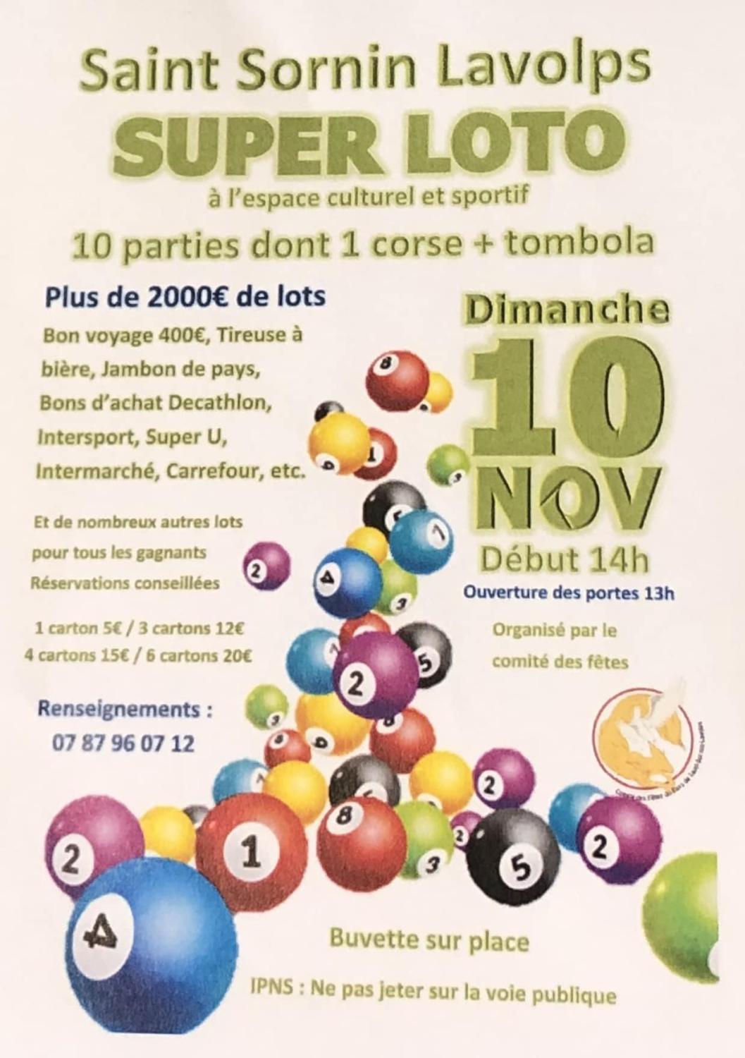 St-Sornin - Loto - 10 11 2024