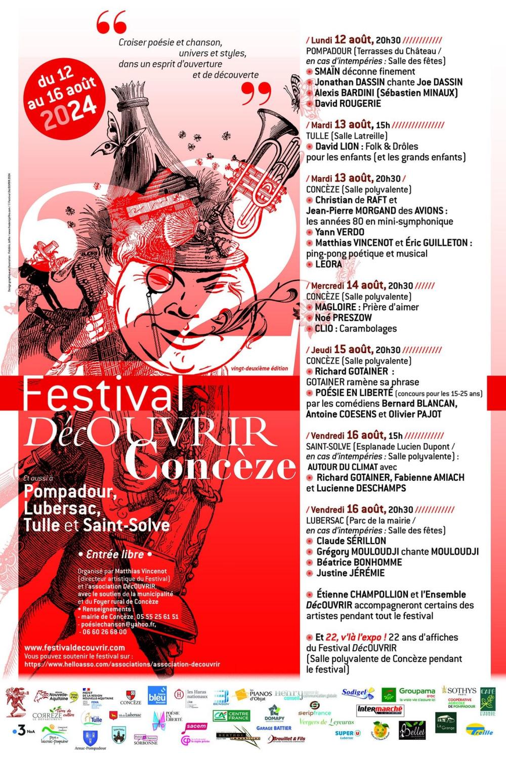 Concèze - Festival Dec'Ouvrir - 12 au 16 08 2024