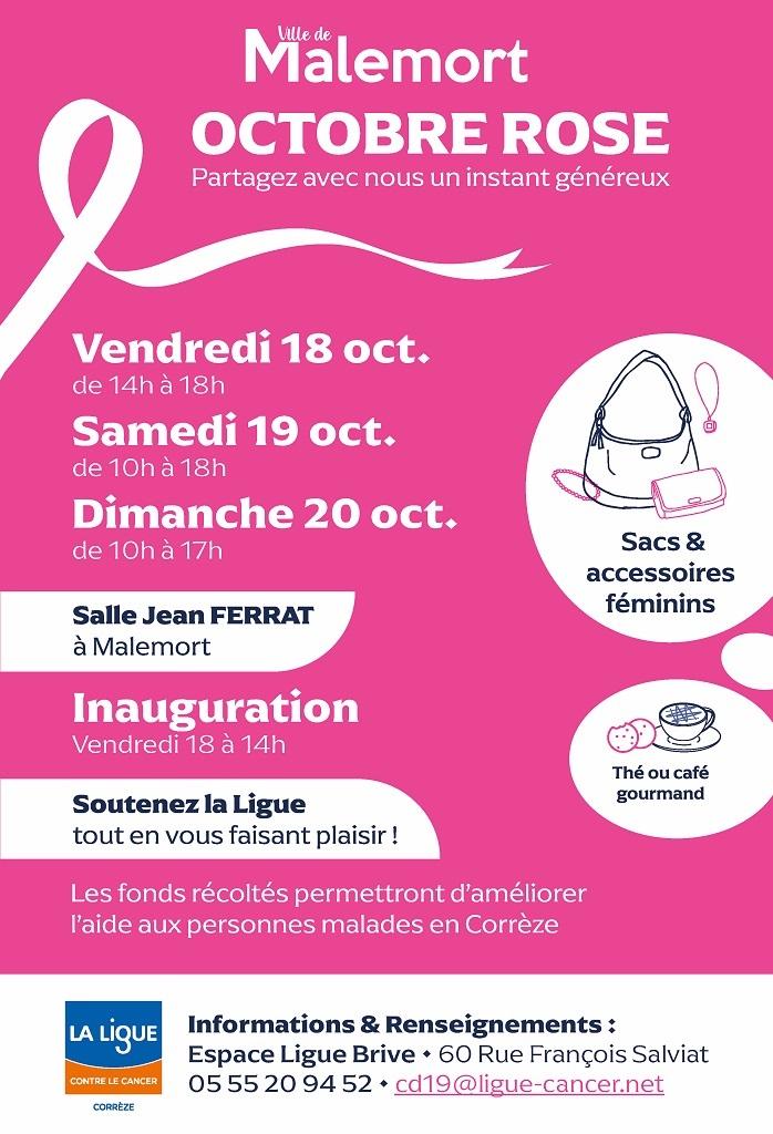 Octobre Rose avec logo ville