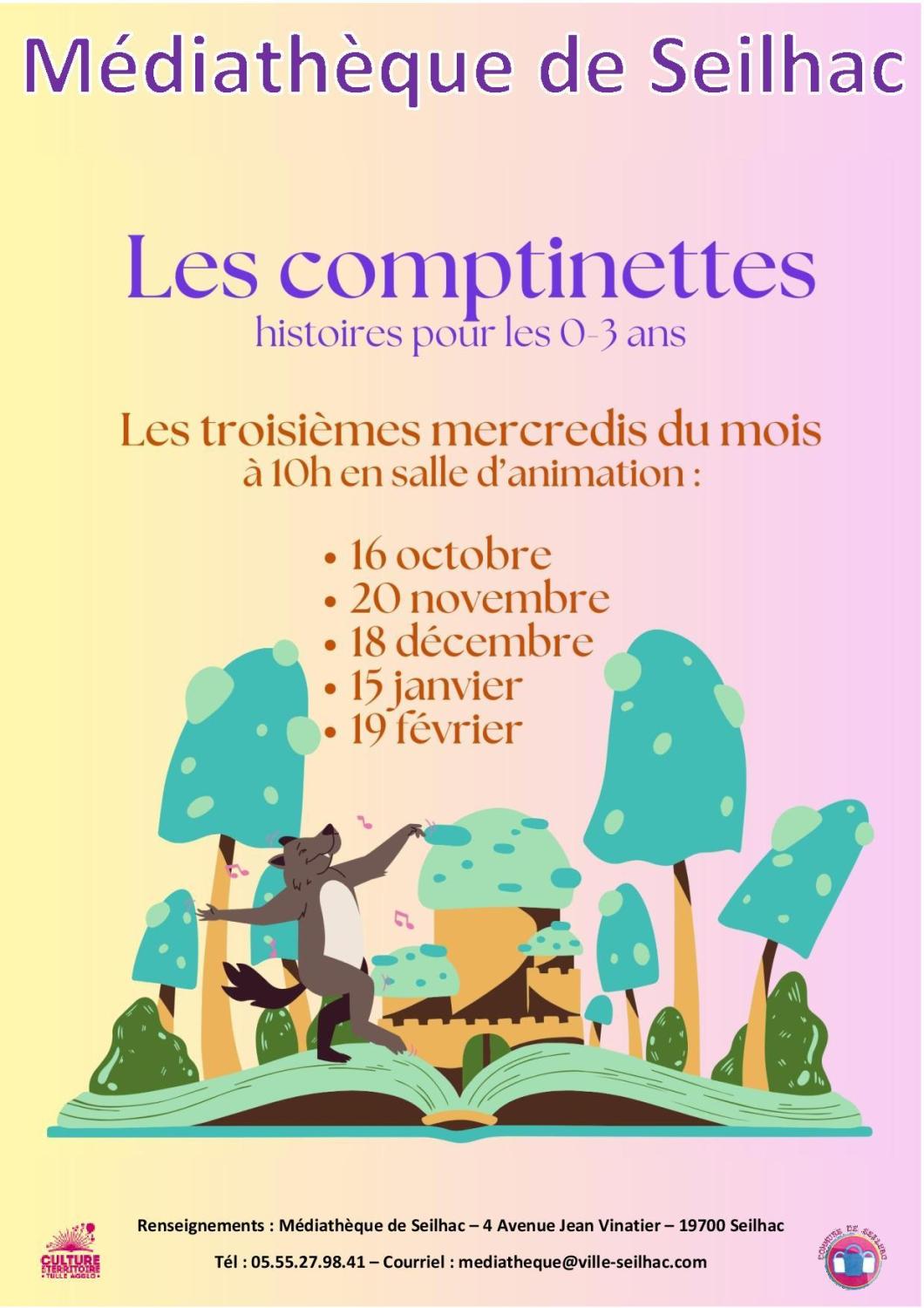 AFFICHE comptinettes OCT 2024 à fev 2025