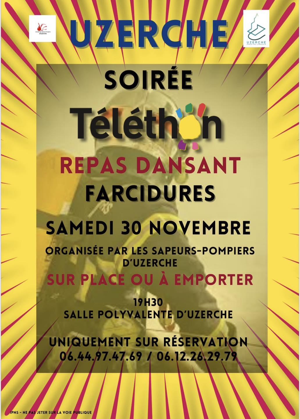 uzerche soirée téléthon 301124