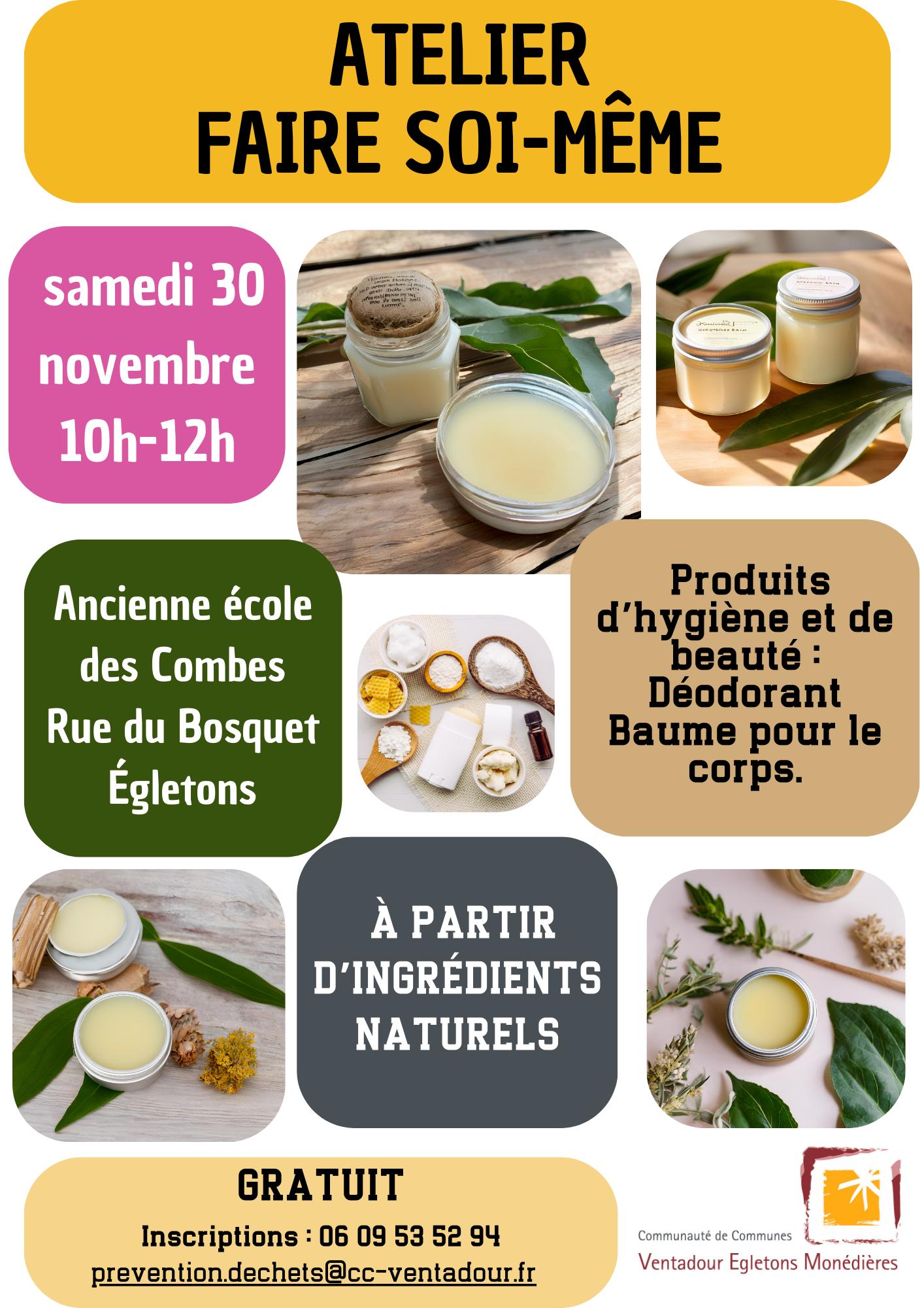 samedi 30 novembre de 10h à 12h - 1