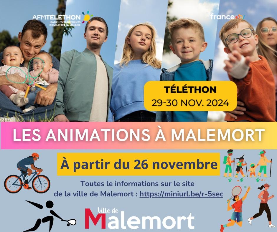 Animations à Malemort - Téléthon