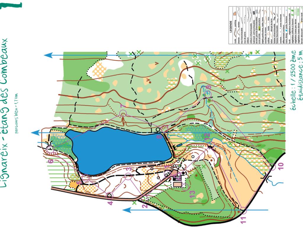 Parcours d'orientation de l'étang des Combeaux