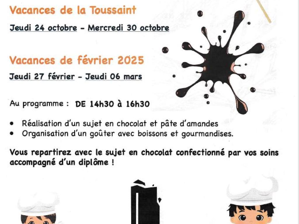 Ateliers enfants Chocolaterie Lamy