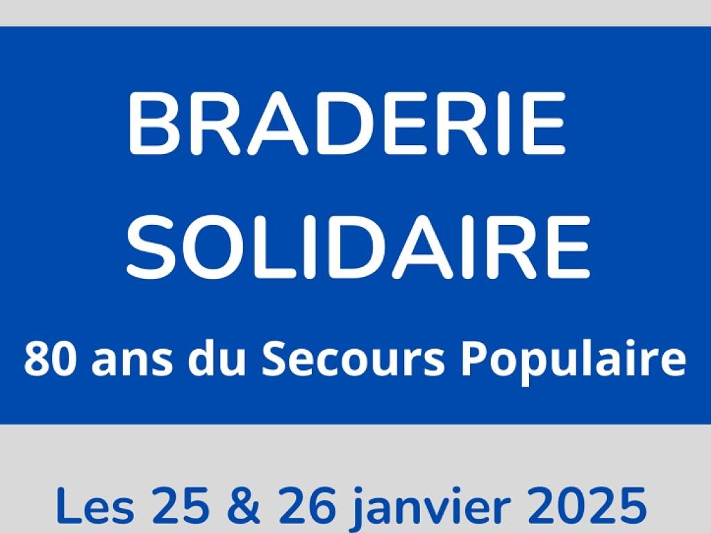 Braderie solidaire pour les 80 ans du Secours Populaire