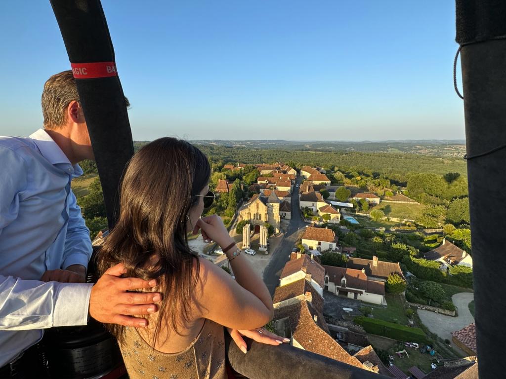 Corrèze Montgolfière site d'envol de Pompadour