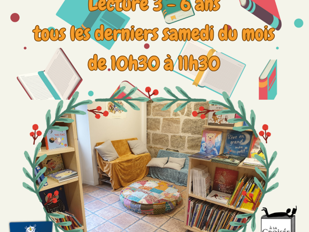 Lecture 3-6 ans à la librairie A la croisée des mots