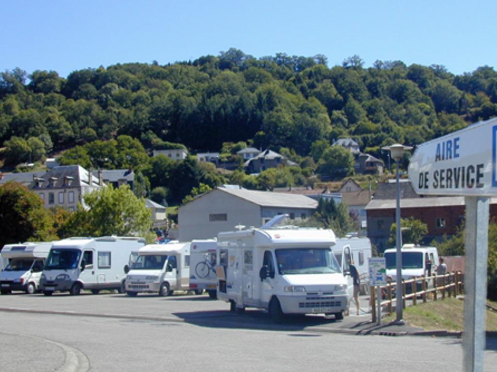 Aire d'accueil de camping-cars de Bort les Orgues