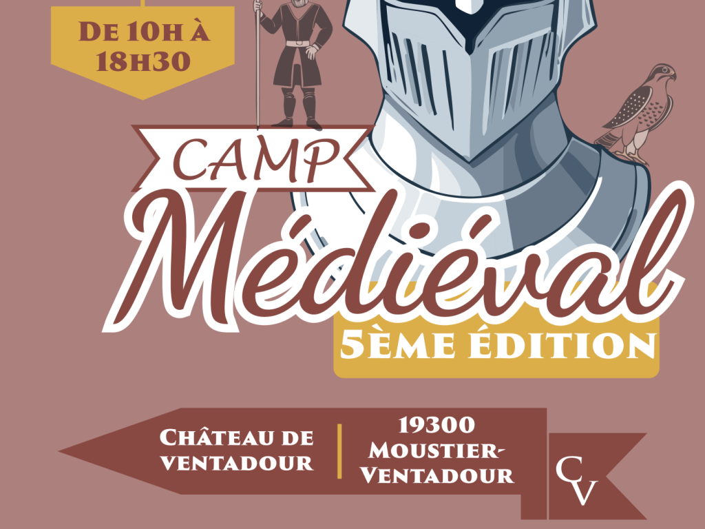 Camp médiéval au château de Ventadour