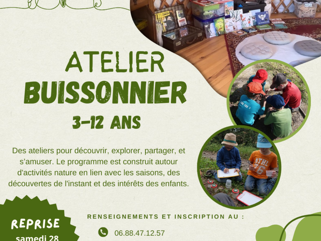 Atelier buissonnier 3-12 ans