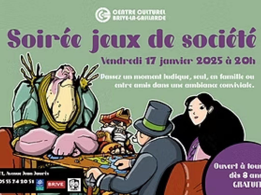 Soirée jeux de société (Centre culturel )