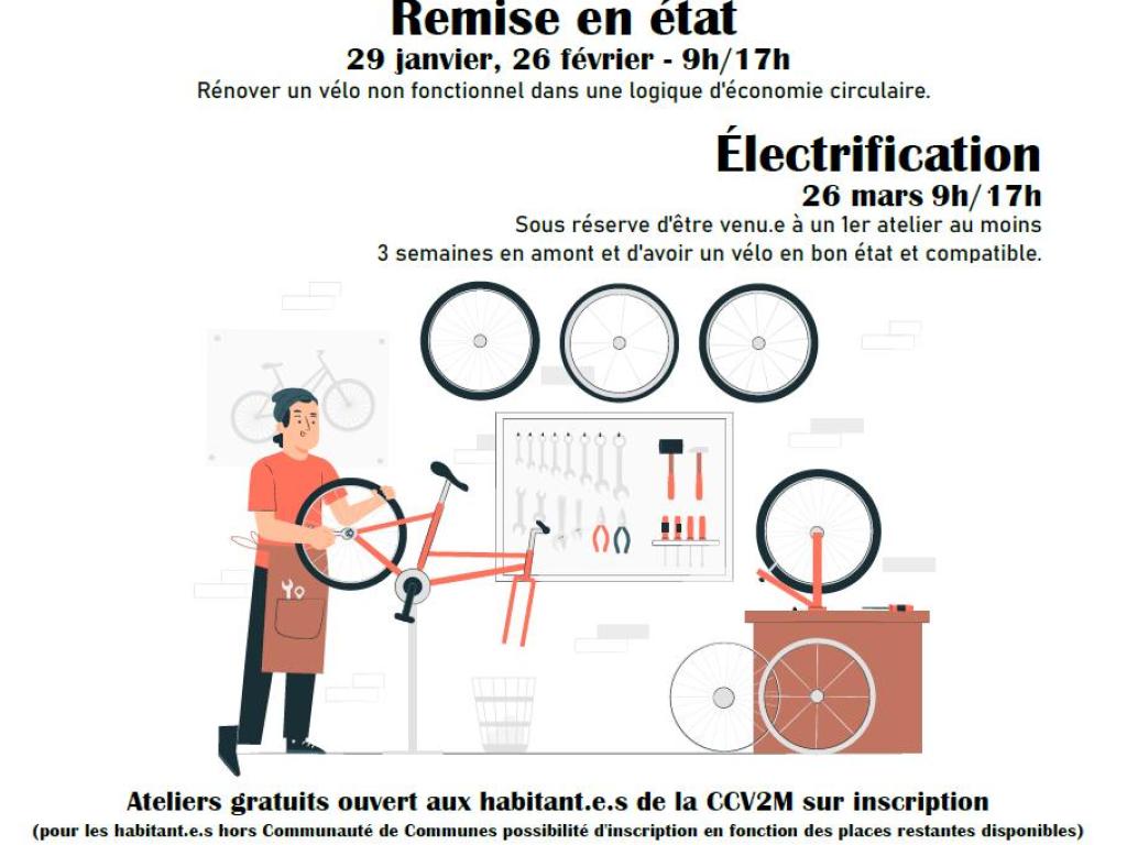 Ateliers Vélo à LACELLE avec la comcom V2M et GASEL