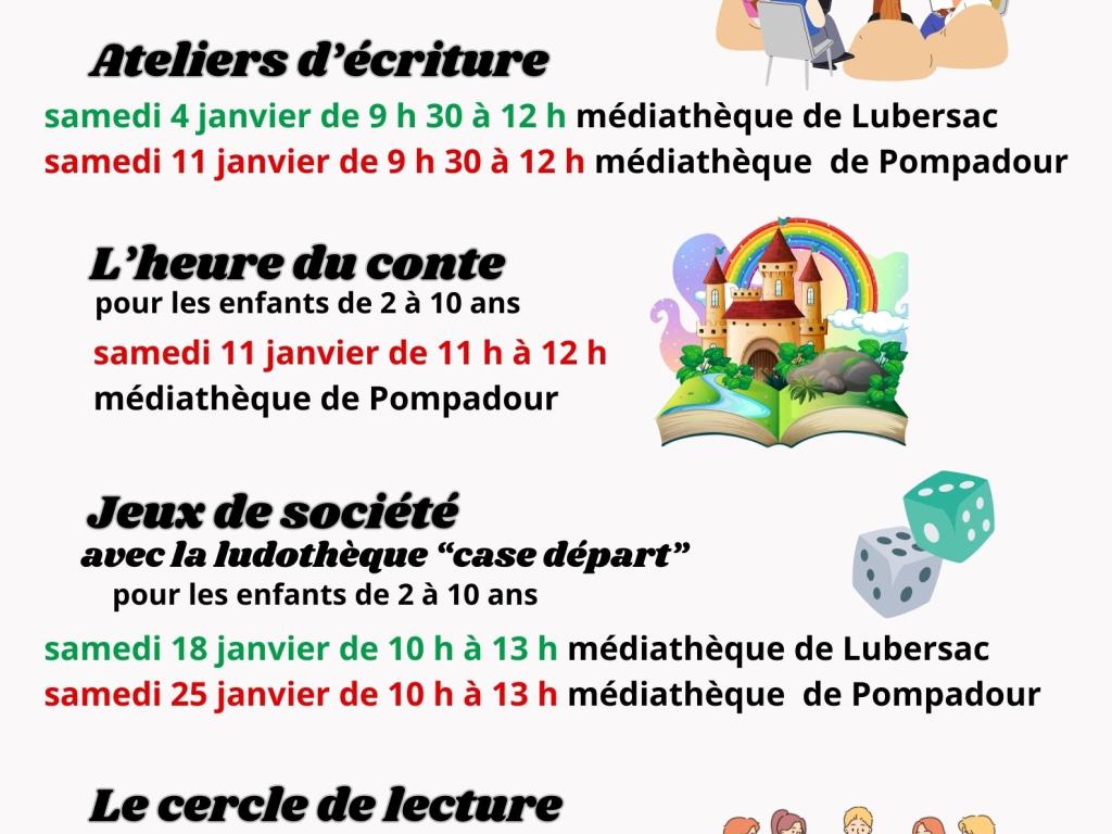 Cercle de lecture à Lubersac