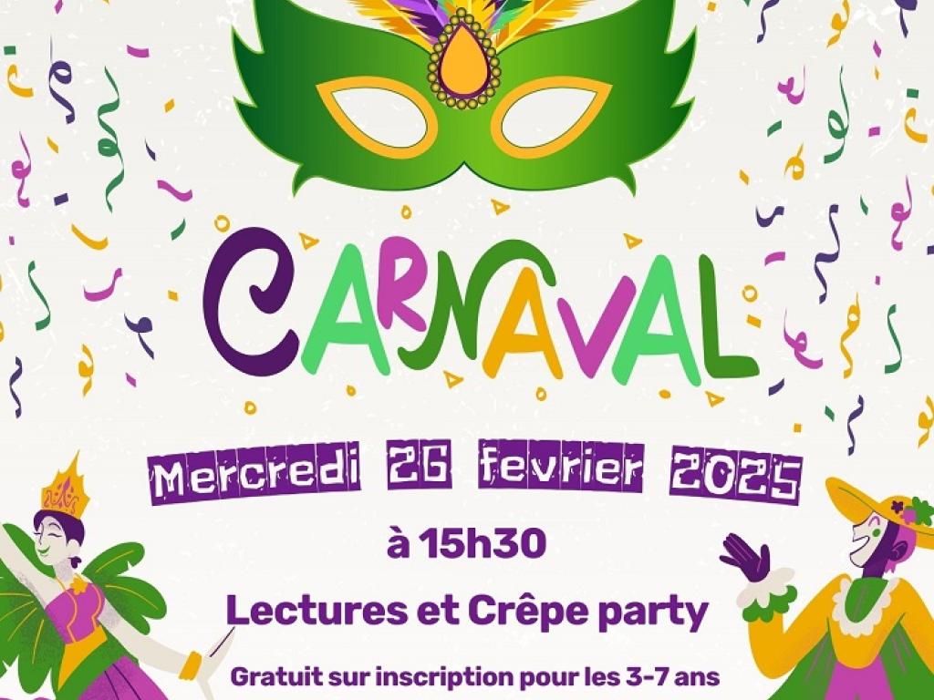 Carnaval en fête à la médiathèque de Varetz !