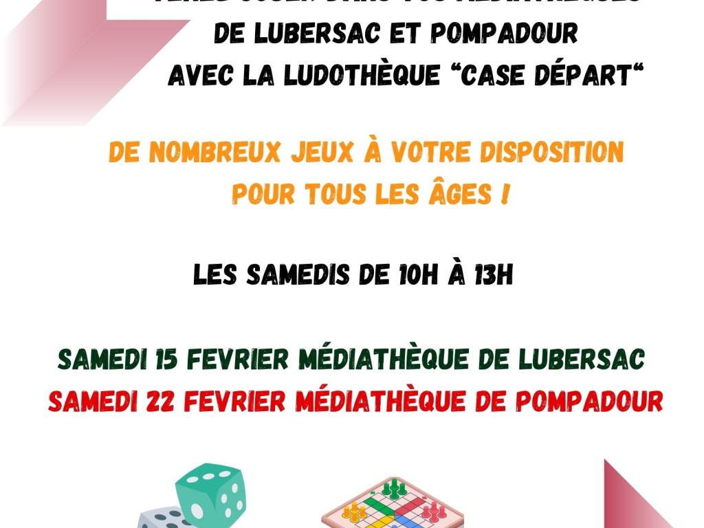 Atelier jeux de société à la médiathèque de Pompadour