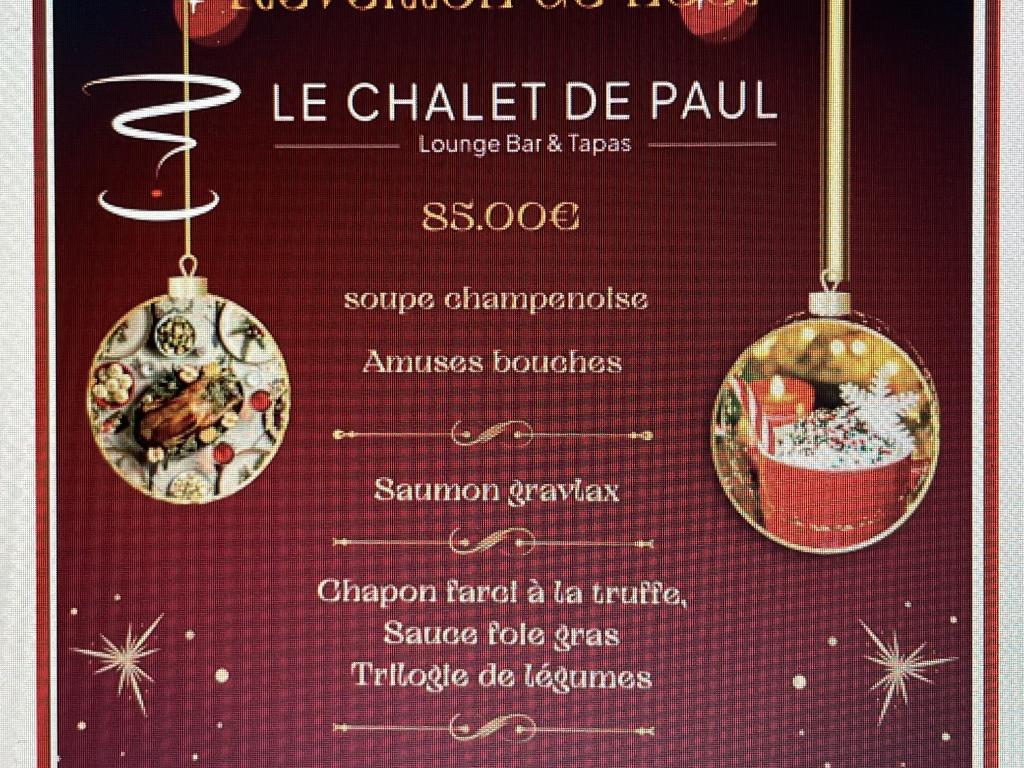 Chalet de Paul : Réveillon de Noël