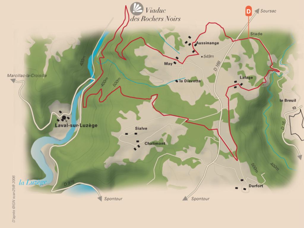 Du plateau Soursacois aux gorges de la Luzège