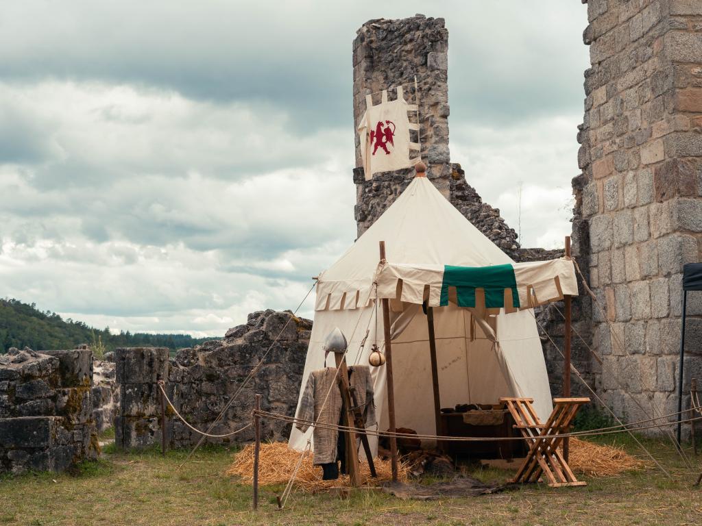 Camp médiéval au château de Ventadour