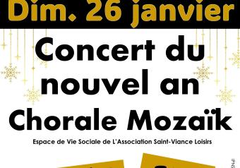 Concert du nouvel an Chorale Mozaïk Le 26 janv 2025