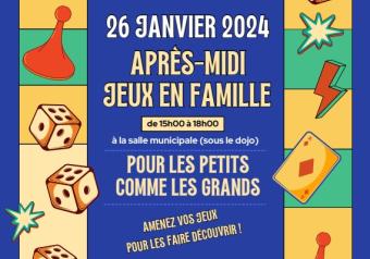 Après-midi jeux en famille Le 26 janv 2025