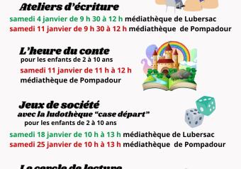 Ateliers jeux de société à la médiathèque... Le 25 janv 2025