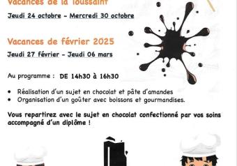 Ateliers enfants Chocolaterie Lamy Du 27 fév au 6 mars 2025